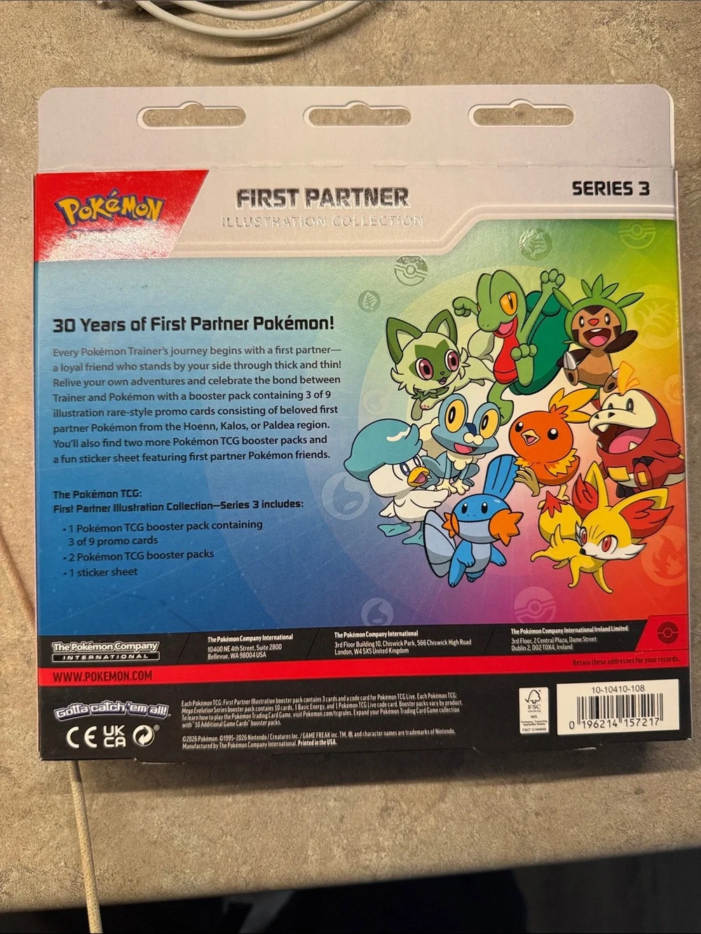 Pokemon First Partner Illustration Collection - Rainbow & Blue Accents